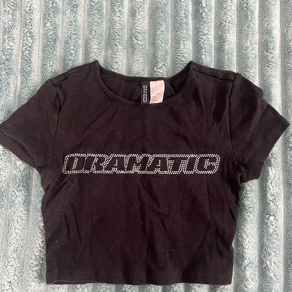 Dramatic Black Crop Top